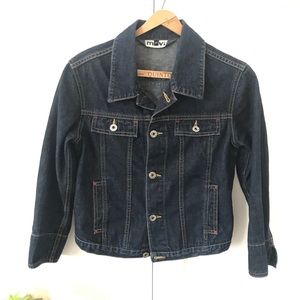 Mavi Cropped Jean Jacket - Size Med